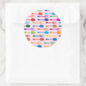 Essgefüge Runder Aufkleber (Tasche)