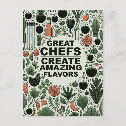 Essgeschirr des botanischen Koch Postkarte (Vorderseite)