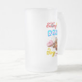 Essgeschirr ist echte Freude Mattglas Bierglas (VorderseiteRechts)