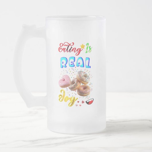 Essgeschirr ist echte Freude Mattglas Bierglas (Links)