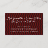 Essgeschirr Koch Catering Restauranttouren Visitenkarte (Rückseite)