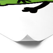 Essigartige Kitzlige Lustige Essiggurken-Wortspiel Poster (Ecke)