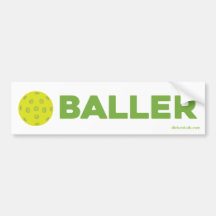 (Essiggurke) Baller Pickleball Autoaufkleber