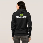 (Essiggurke) Baller Pickleball Hoodie (Schwarz voll)