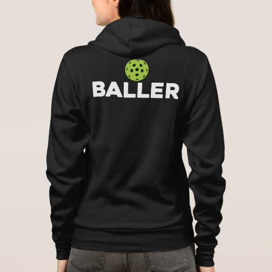 (Essiggurke) Baller Pickleball Hoodie (Rückseite)