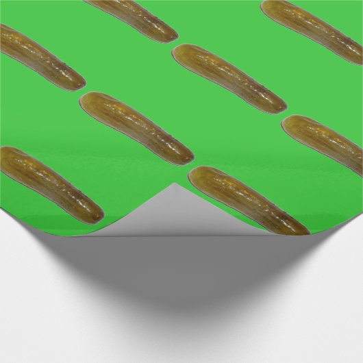 Essiggurke Geschenkpapier (Ecke)