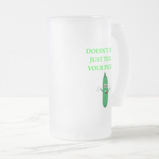 ESSIGGURKE MATTGLAS BIERGLAS (VorderseiteRechts)