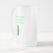 ESSIGGURKE MATTGLAS BIERGLAS (Vorderseite Links)