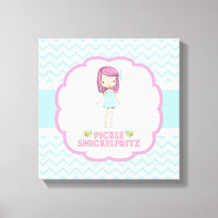 Essiggurke Snickelfritz 12x12 Leinwand -