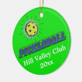 Essiggurken-Ball-Sternexplosion Keramikornament (Links)