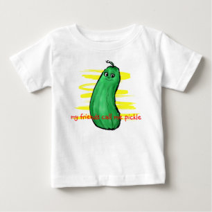 Essiggurken-Cartoon Baby T-shirt