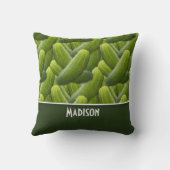 Essiggurken; Essiggurken-Muster Kissen (Rückseite)