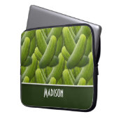 Essiggurken; Essiggurken-Muster Laptopschutzhülle (Vorderseite Links)