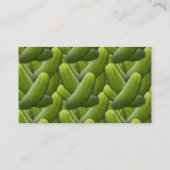Essiggurken; Essiggurken-Muster Visitenkarte (Rückseite)