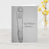 Essiggurken-Gruß-Karte Karte (Gelbe Blume)