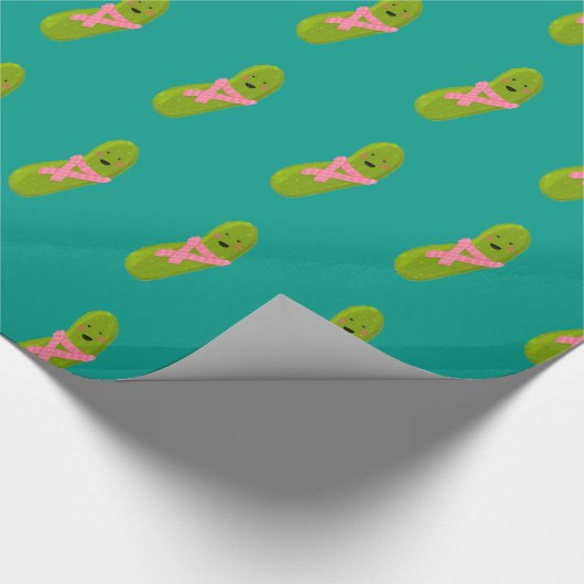 Essiggurken-Papier Geschenkpapier (Ecke)