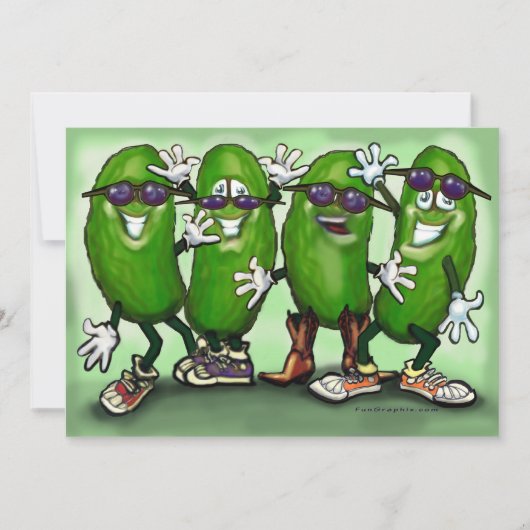 Essiggurken-Party Einladung (Vorderseite)