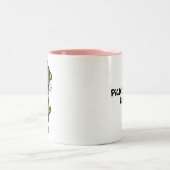 Essiggurkeweasel-Lieben ICH Becher Zweifarbige Tasse (Mittel)