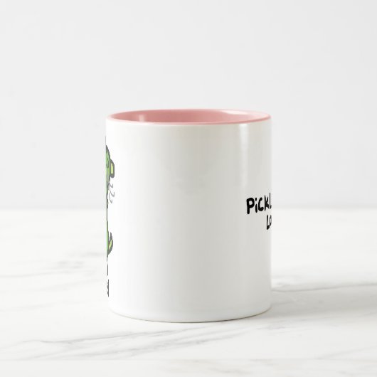 Essiggurkeweasel-Lieben ICH Becher Zweifarbige Tasse (Mittel)