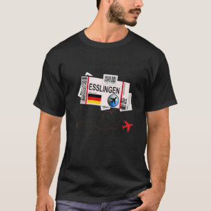 Esslingen Girl - Esslingen Boarding Pass - Essling T-Shirt