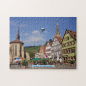 Esslingen morgens Neckar, Deutschland Puzzle (Horizontal)
