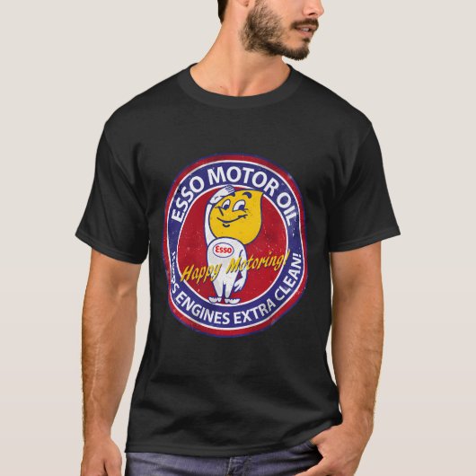 Esso Happy Motoring Vintag Sign T-Shirt (Vorderseite)