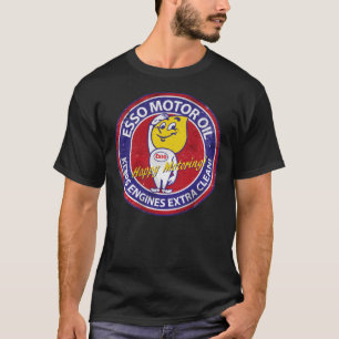 Esso Happy Motoring Vintages Zeichen Klassischer T T-Shirt