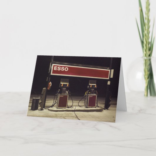 Esso Station Greeting Card Karte (Vorderseite)