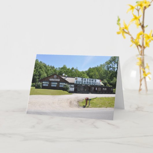 Esson's Sugarhouse - Faltkarte Karte (Gelbe Blume)