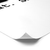 Essschlafcode Poster (Ecke)