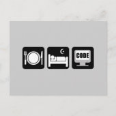 Essschlafcode Postkarte (Vorderseite)