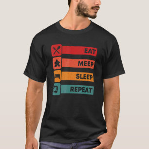 Essst Meep Sleep Wiederholung Board Gamer-Gamer-Ta T-Shirt