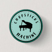 Essstäbchen-Maschinen-Klavier-Knopf Button (Vorderseite)