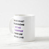 Essstörung Krieger, phantastisch Kaffeetasse (Vorderseite Links)