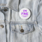 Essstörungen Warrior - ICH BIN FINE Button (Beispiel)