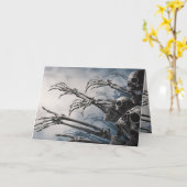 Esst Drink wird erschrecken Zombie Skeleton Hallow Karte (Gelbe Blume)