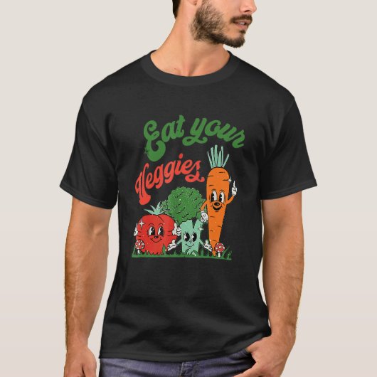 Eßt Eure Gemüse Vegan T-Shirt (Vorderseite)