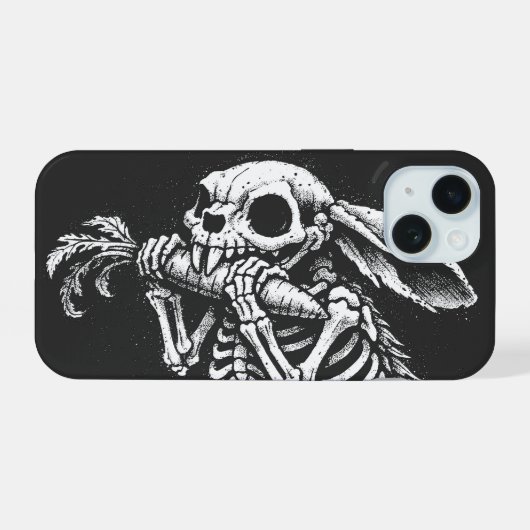 Esst Gemüse – Toter Hase von BurnsInHell iPhone 15 Hülle (Rückseite (Horizontal))