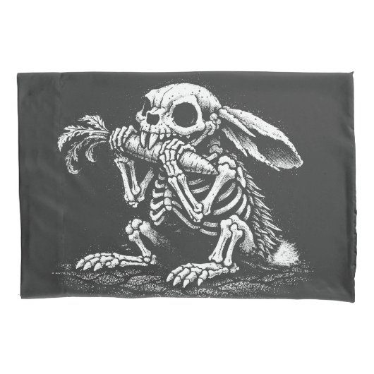 Esst Gemüse – Toter Hase von BurnsInHell Kissenbezug (Vorderseite)