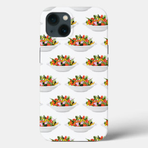 Eßt mehr Pflanzen frische Salat Motivation Schrift iPhone 13 Hülle