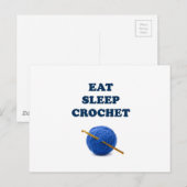 Esst schlafend Crochet Postkarte (Vorne/Hinten)