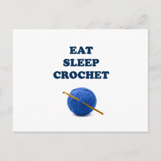 Esst schlafend Crochet Postkarte