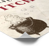 Esstisch für erwachsenes Party "Hexen trinken" Poster (Ecke)
