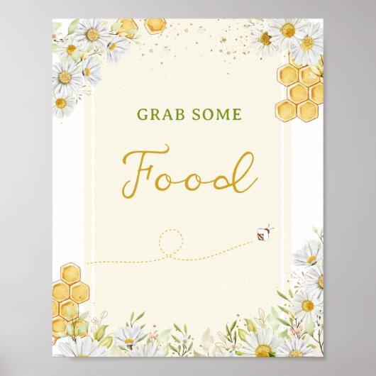 Esstisch Hummel Party Baby Bridal Bienendusche Poster (Vorne)