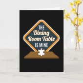 Esstisch ist mein Jigsaw-Puzzle Karte (Gelbe Blume)