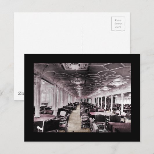 Esszimmer Aisle Titanic Postkarte (Vorne/Hinten)