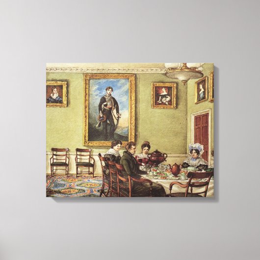 Esszimmer im Langton Hall Leinwanddruck (Vorderseite)