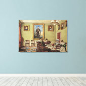 Esszimmer im Langton Hall Leinwanddruck (Insitu (Holzboden))