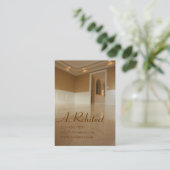 Esszimmer im Neubau-Zuhause Visitenkarte (Stehend Vorderseite)