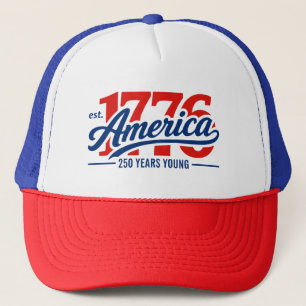 Est 1776 Amerika 250 Jahre Jung Unabhängigkeitstag Truckerkappe